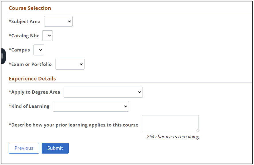 Course Selection